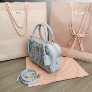 Replica Miu Miu Arcadie Medium Sky Blue - realistic designer-inspired fake bag