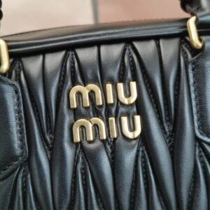 Replica Miu Miu Arcadie Medium Black - premium 1:1 fake handbag model