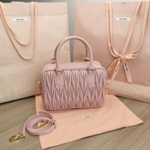 Replica Miu Miu Arcadie Medium Pink - 1:1 designer replica handbag