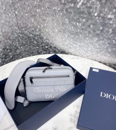 Replica Dior Safari Bag with Strap Sky Blue - 1:1 designer replica handbag
