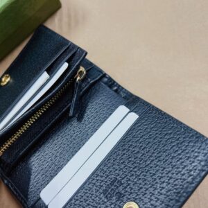 Replica Gucci Ophidia Compact Black Wallet - elite superclone designer purse