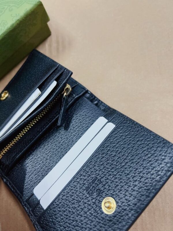 Replica Gucci Ophidia Compact Black Wallet - elite superclone designer purse