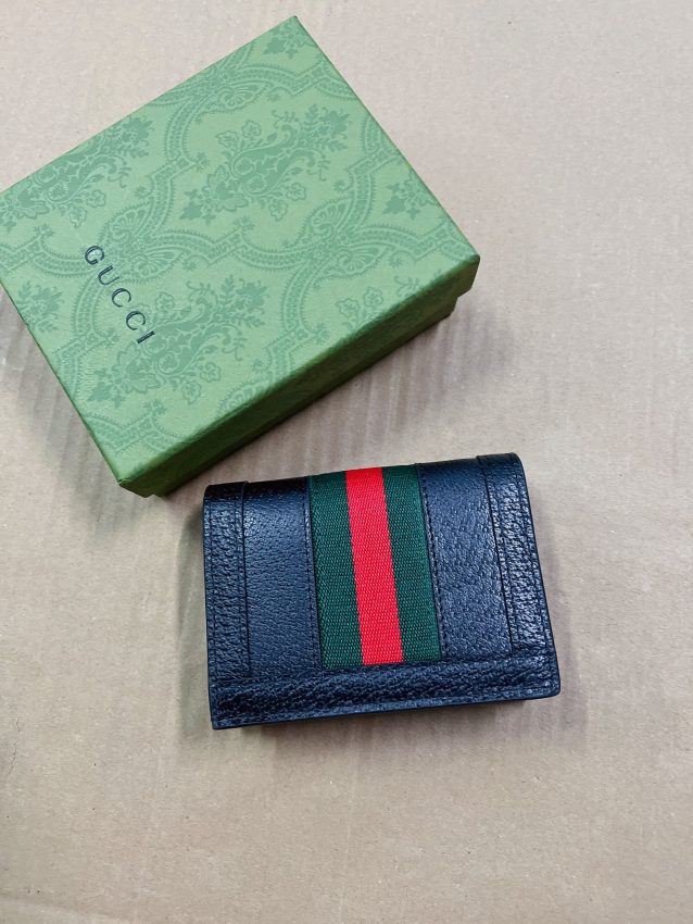 Replica Gucci Ophidia Compact Black Wallet - near-authentic luxury replica handbag