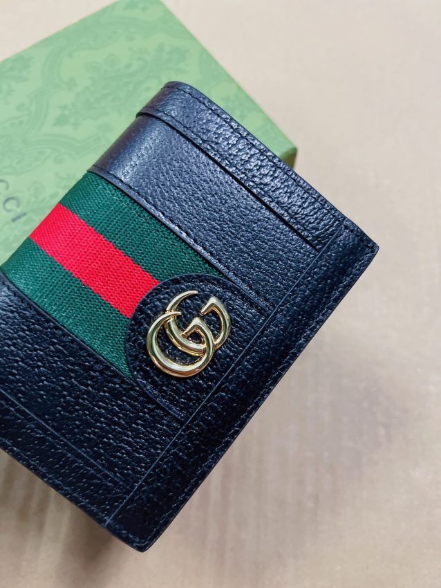Replica Gucci Ophidia Compact Black Wallet - premium-grade designer purse dupe