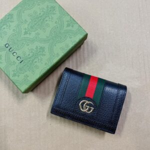 Replica Gucci Ophidia Compact Black Wallet - ultra-realistic fake designer tote