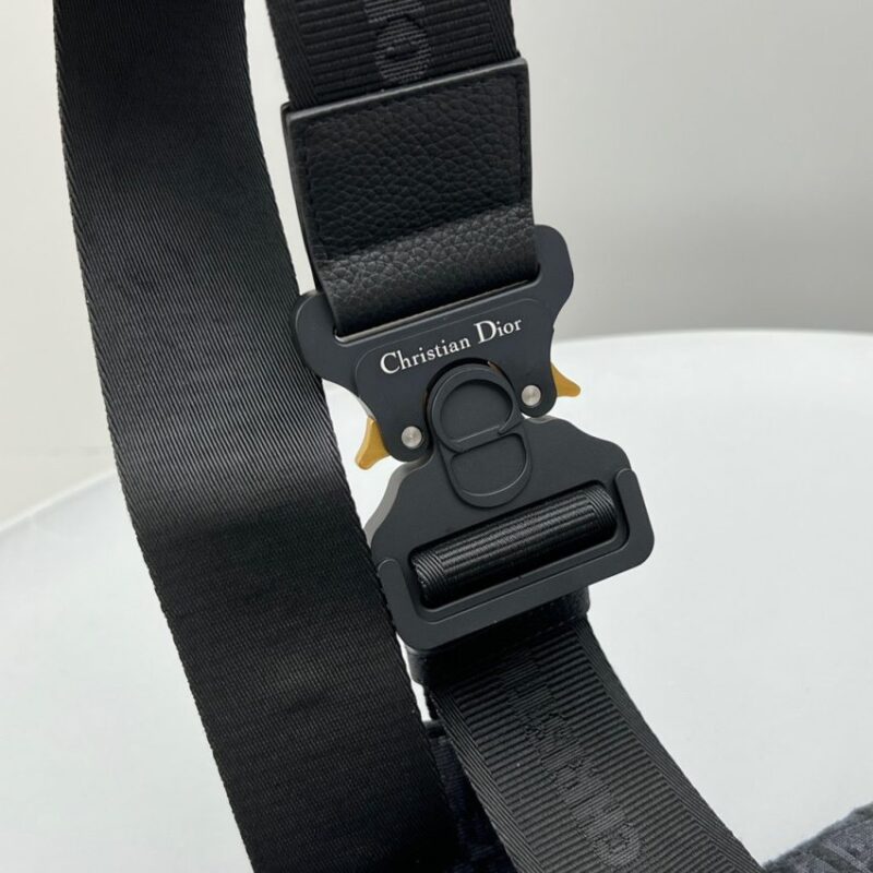 Replica Dior Saddle Bag Oblique Black - premium 1:1 fake handbag model