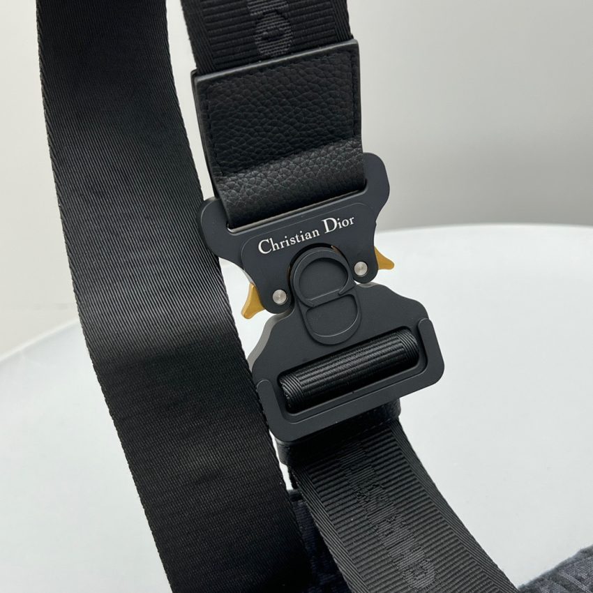 Replica Dior Saddle Bag Oblique Black - premium 1:1 fake handbag model