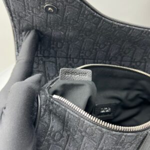 Replica Dior Saddle Bag Oblique Black - high-accuracy replica luxury purse