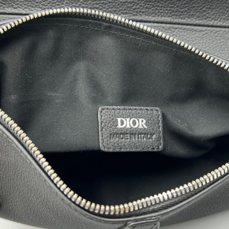 Replica Dior Saddle Bag Full Black Calfskin - best quality luxury bag dupe