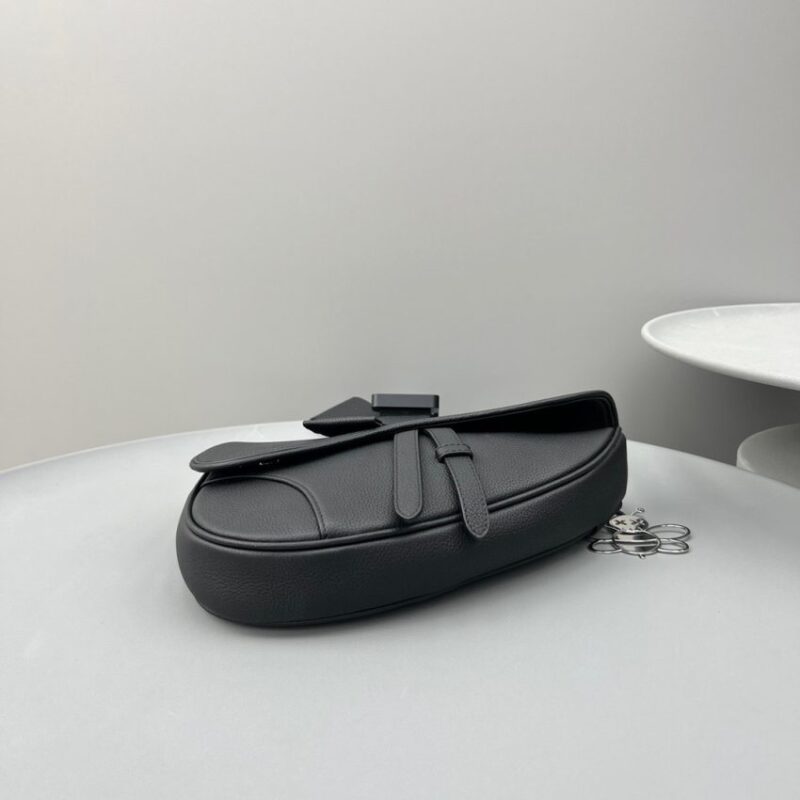 Replica Dior Saddle Bag Full Black Calfskin - high-accuracy replica luxury purse