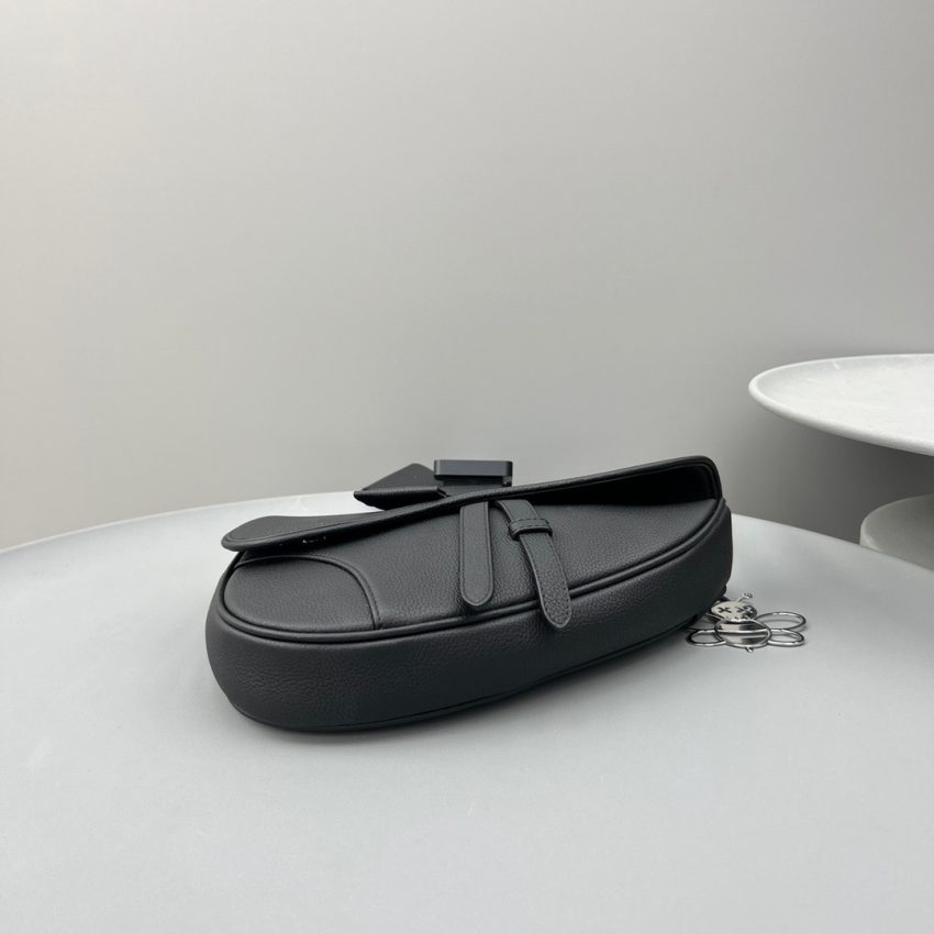 Replica Dior Saddle Bag Full Black Calfskin - high-accuracy replica luxury purse