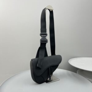 Replica Dior Saddle Bag Full Black Calfskin - best-selling designer handbag dupe