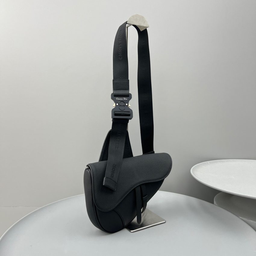 Replica Dior Saddle Bag Full Black Calfskin - best-selling designer handbag dupe