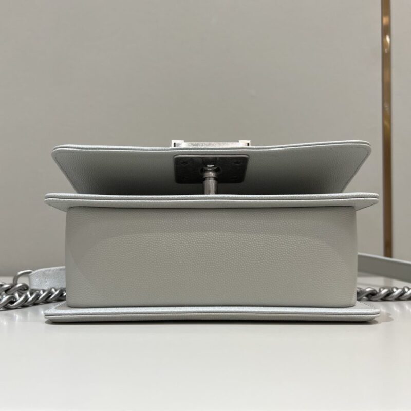 Replica CHANEL Le Boy Grey Silver - ultra-realistic fake designer tote