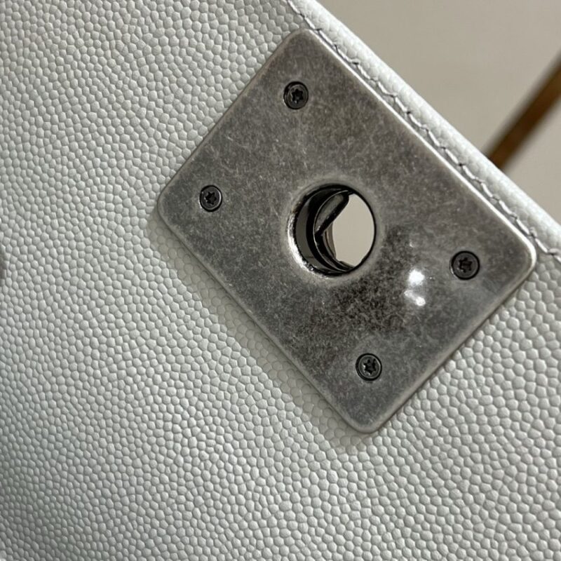 Replica CHANEL Le Boy Grey Silver - 1:1 designer replica handbag