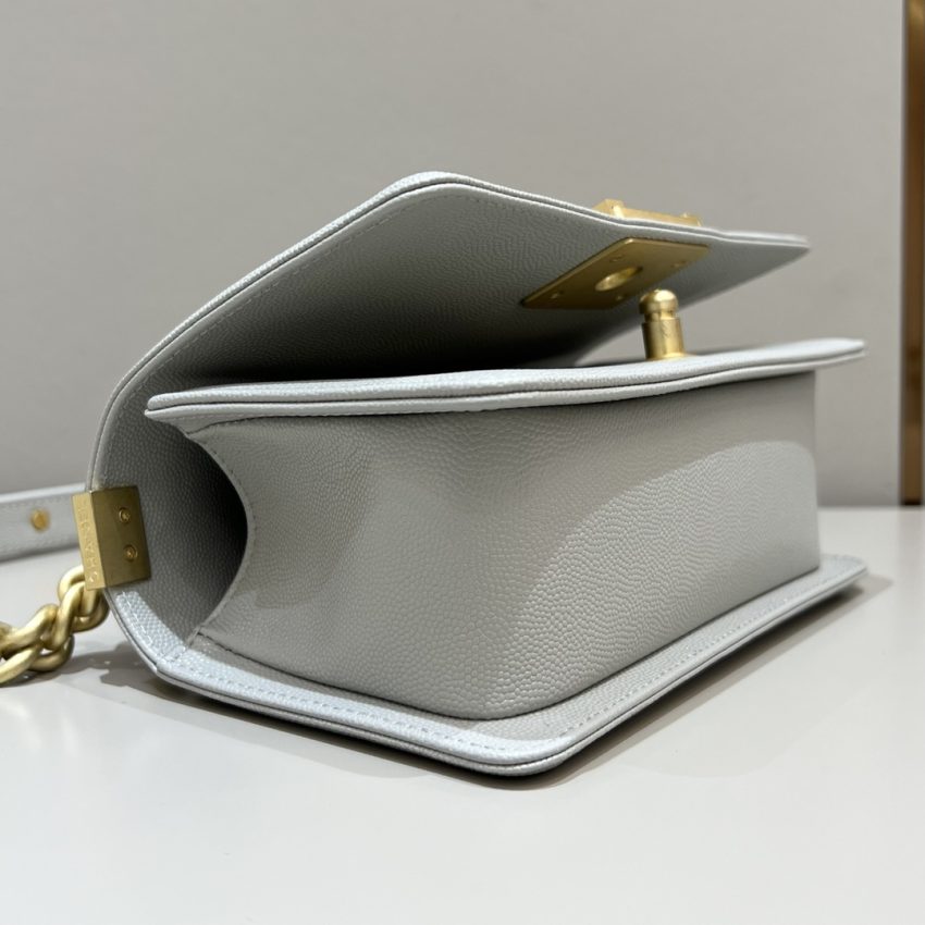 Replica CHANEL Le Boy Grey Gold - high-accuracy replica luxury purse