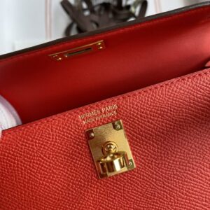 Replica Hermes Kelly Epsom Bright Red - high-end fake designer purse