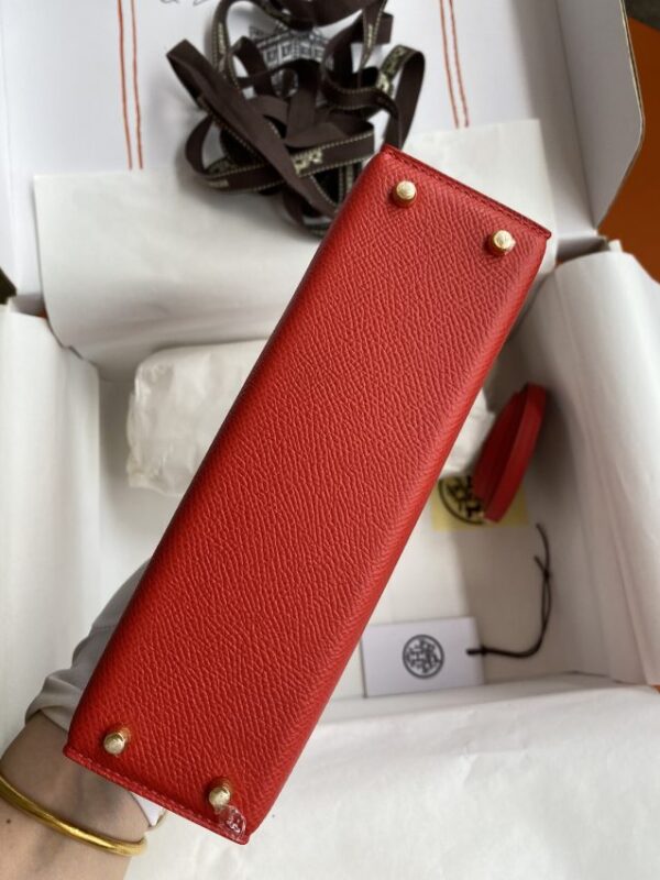 Replica Hermes Kelly Epsom Bright Red - premium-grade designer purse dupe