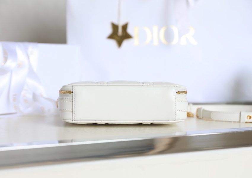 Replica Dior Caro Box Bag White - elite superclone designer purse