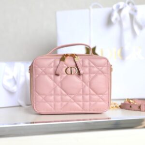 Replica Dior Caro Box Bag Pink - best-selling designer handbag dupe