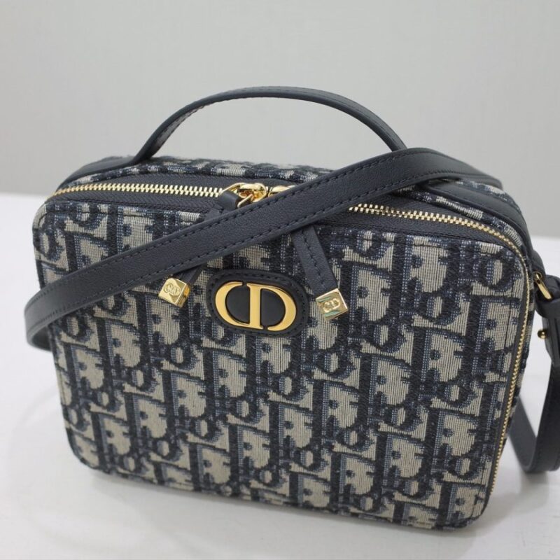 Replica Dior Caro Box Bag CD Print - realistic designer-inspired fake bag