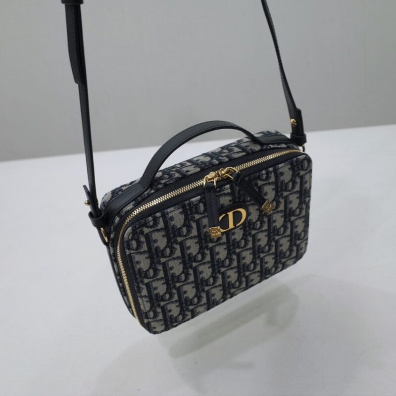 Replica Dior Caro Box Bag CD Print - high-quality designer bag clone