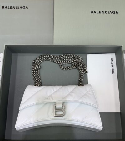 Replica Balenciaga Crush Small White - near-authentic luxury replica handbag