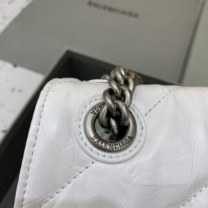 Replica Balenciaga Crush Large White - premium-grade designer purse dupe