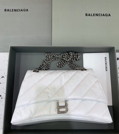 Replica Balenciaga Crush Large White - near-authentic luxury replica handbag