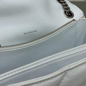 Replica Balenciaga Crush Small White - high-end fake designer purse