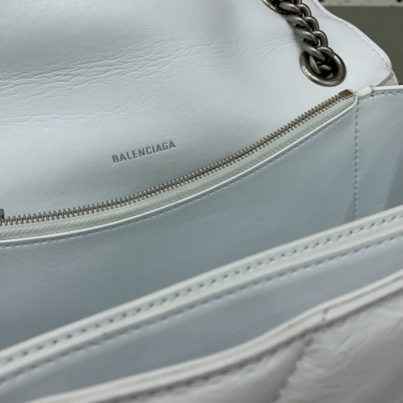 Replica Balenciaga Crush Small White - high-end fake designer purse