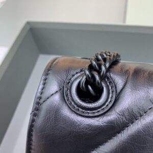 Replica Balenciaga Crush Small Full Black - ultra-realistic fake designer tote