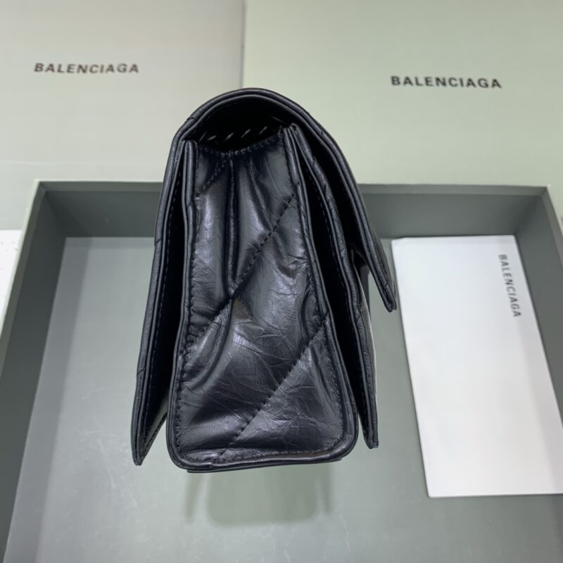 Replica Balenciaga Crush Small Full Black - premium 1:1 fake handbag model