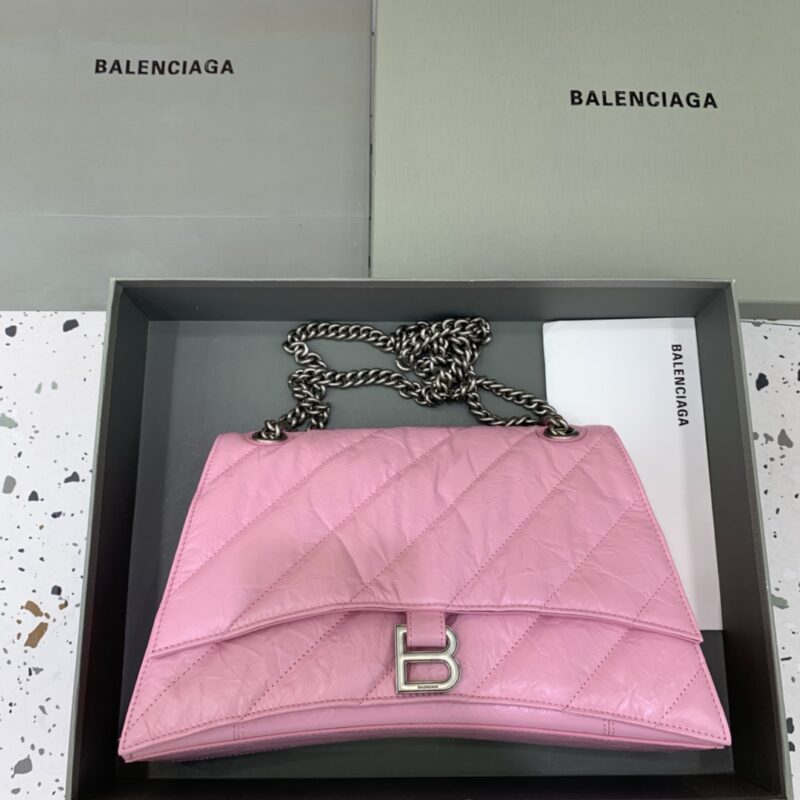 Replica Balenciaga Crush Large Pink - ultra-realistic fake designer tote