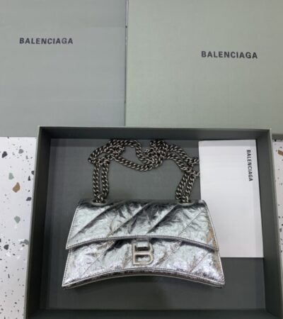 Replica Balenciaga Crush Small Silver - near-authentic luxury replica handbag