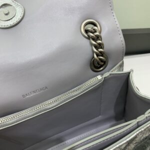 Replica Balenciaga Crush Small Silver - near-authentic luxury replica handbag