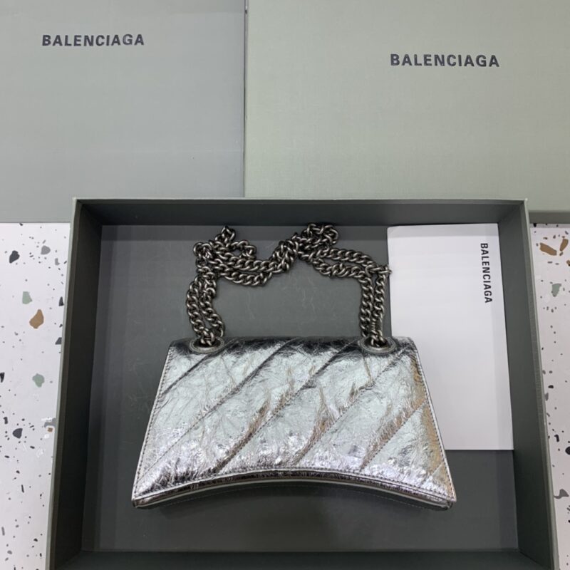 Replica Balenciaga Crush Small Silver - elite superclone designer purse