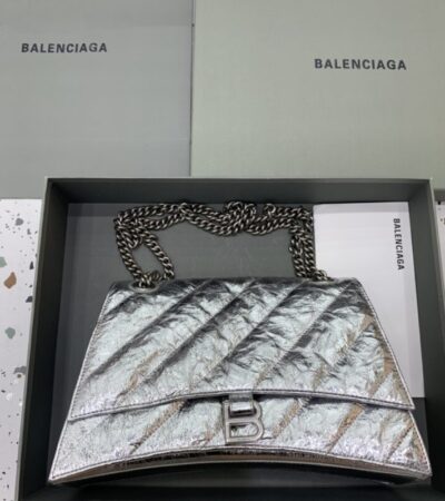Replica Balenciaga Crush Large Silver - best quality luxury bag dupe