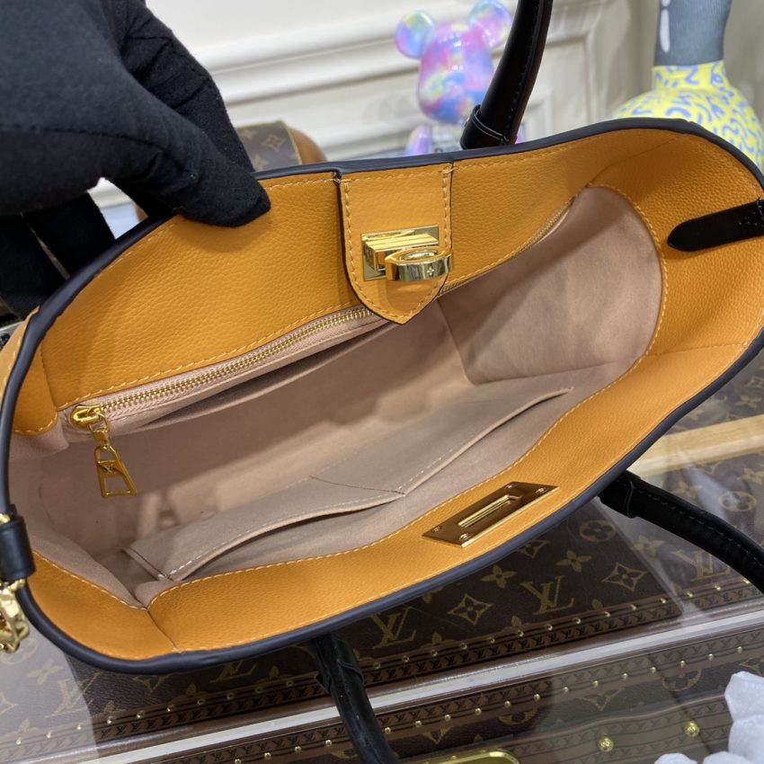 Replica Louis Vuitton On My Side Black-Brown - top-tier luxury replica shoulder bag