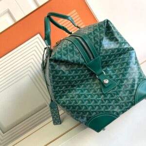 Replica Goyard Bowling 55 Bag Green - near-authentic luxury replica handbag