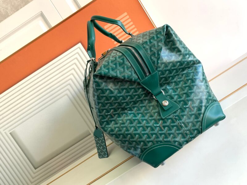 Replica Goyard Bowling 55 Bag Green - near-authentic luxury replica handbag