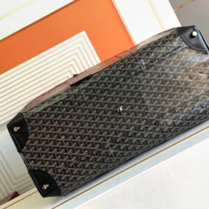 Replica Goyard Bowling 55 Bag Black Brown - premium-grade designer purse dupe