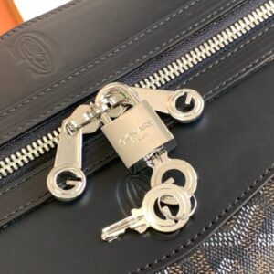 Replica Goyard Bowling 55 Bag Black Brown - high-accuracy replica luxury purse