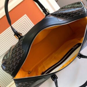 Replica Goyard Bowling 55 Bag Black Brown - 1:1 designer replica handbag