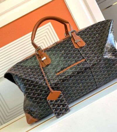 Replica Goyard Bowling 55 Bag Brown - premium-grade designer purse dupe