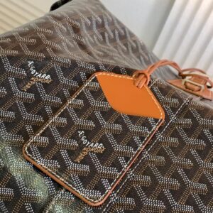 Replica Goyard Bowling 55 Bag Brown - near-authentic luxury replica handbag