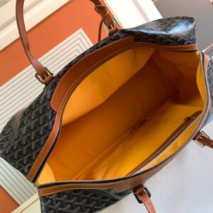 Replica Goyard Bowling 55 Bag Brown - authentic-look luxury purse replica