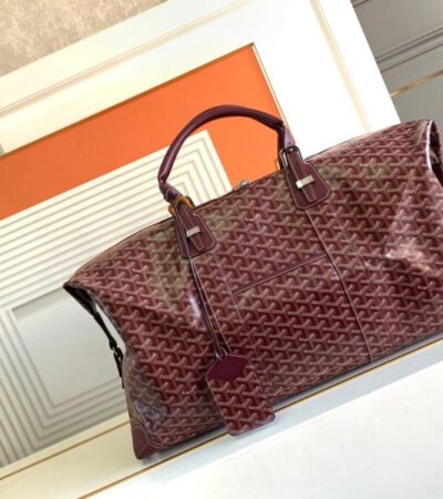 Replica Goyard Bowling 55 Bag Bordeaux - 1:1 designer replica handbag