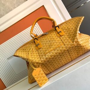 Replica Goyard Bowling 55 Bag Yellow - realistic designer-inspired fake bag
