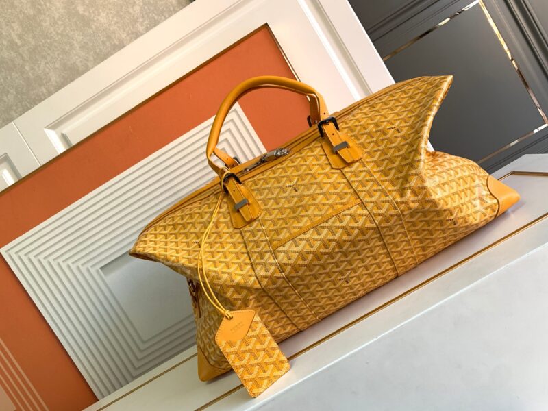 Replica Goyard Bowling 55 Bag Yellow - realistic designer-inspired fake bag